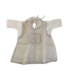Mimi SISCO MADE IN ITALY SZ:3 MONTHS 2 SHEER LAYERS OF WHITE AND GRAY